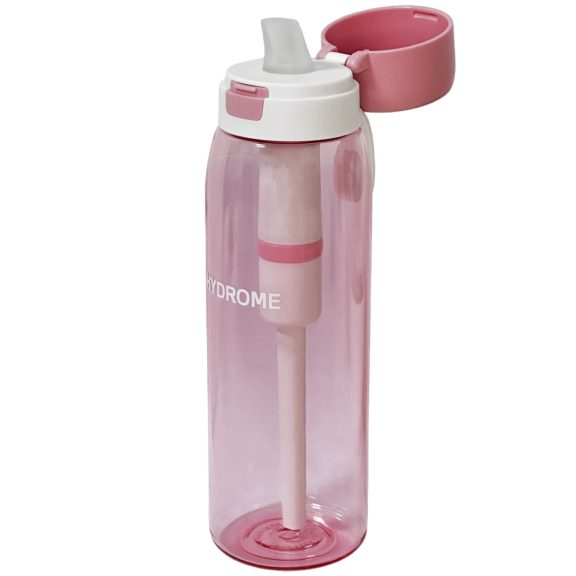Vízszűrős kulacs - Tritán - 750 ml - rózsaszín - HydroMe
