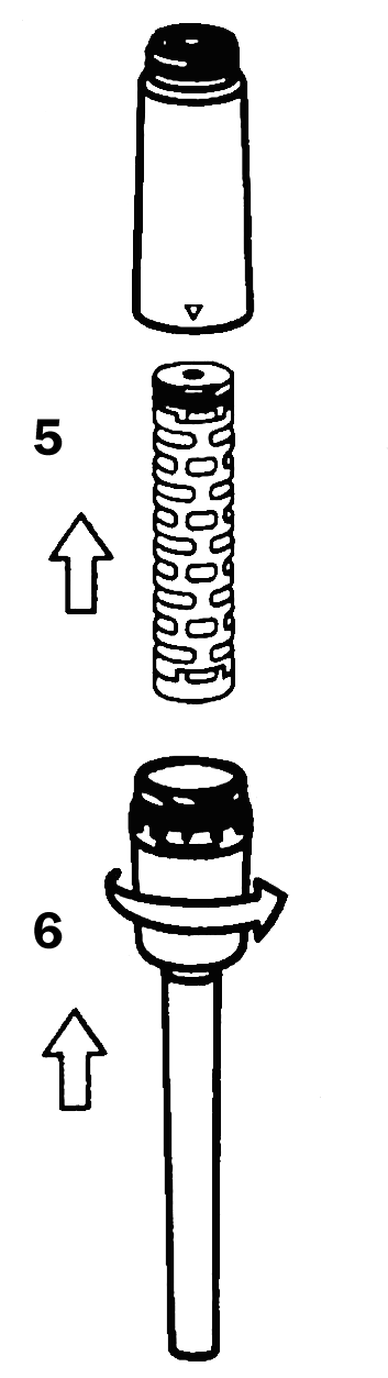 Vízszűrő kulacs összerakása - használati útmutató