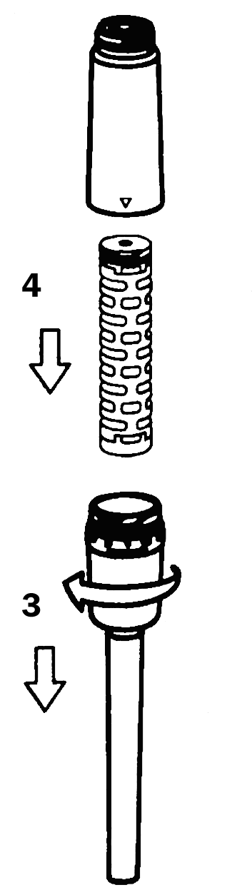 Szűrőtartáj sétszedése - szűrőbetét kiszedése - használati útmutató